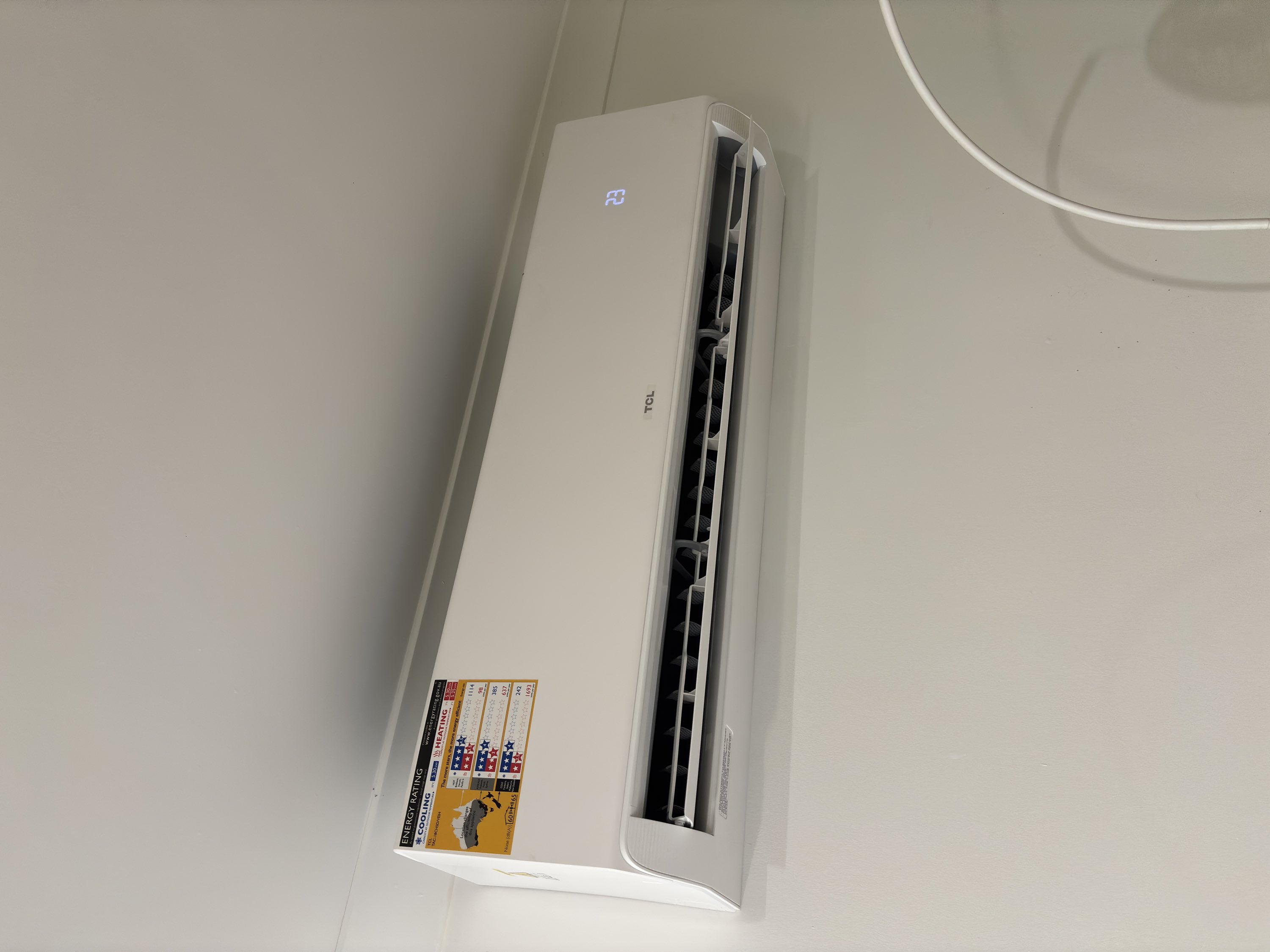 Split system air conditioning installed by Sparkez Electrical in Hope Island, Gold Coast