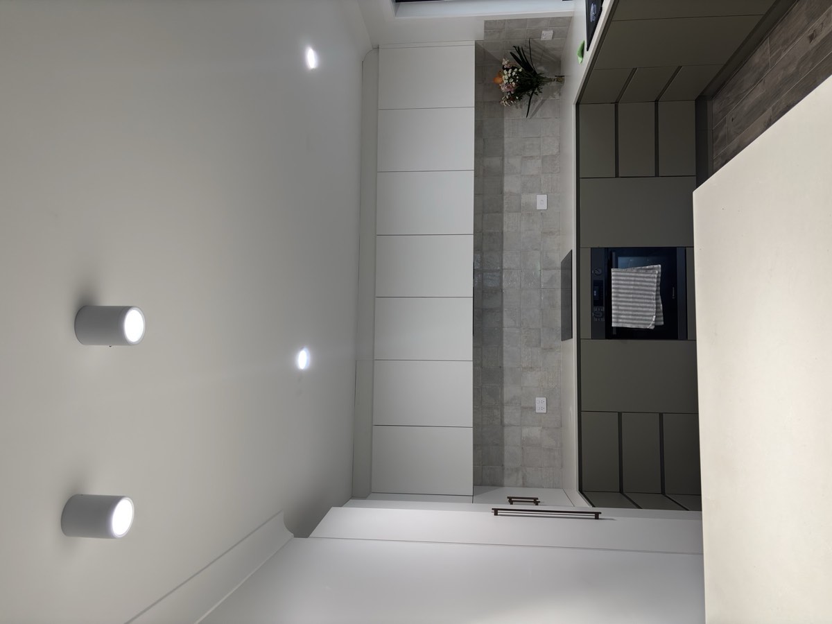 LED downlights installed in a Gold Coast kitchen ceiling